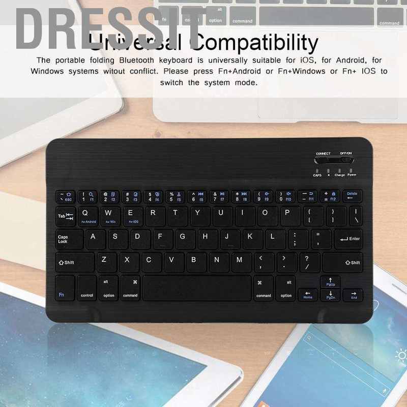 Bàn Phím Bluetooth Không Dây 9 / 10.1 &quot;Cho Iphone Tablet Pc Laptop Chu