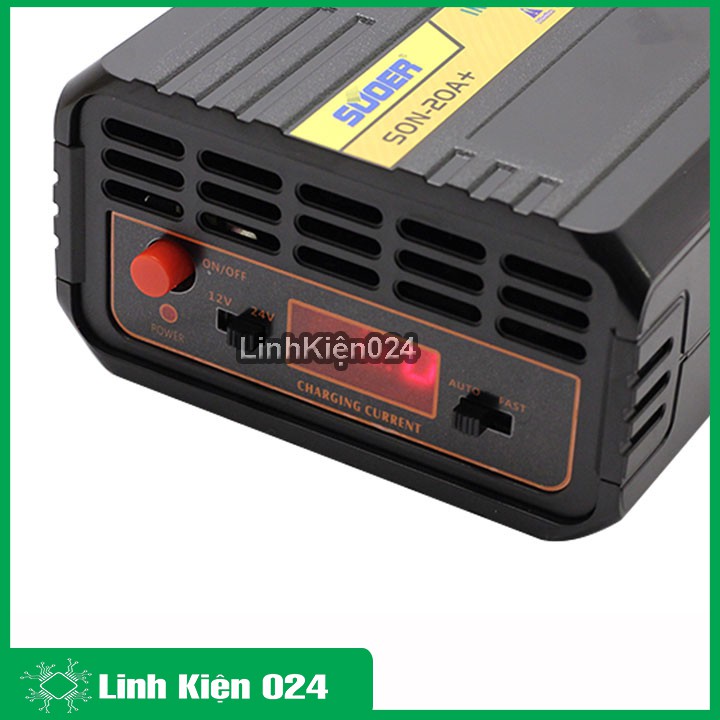 Sạc Bình Ác Quy Tự Động SON-20A+ 12/24V 20A