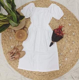 ĐẦM MAXI TRẮNG CHÍT EO
