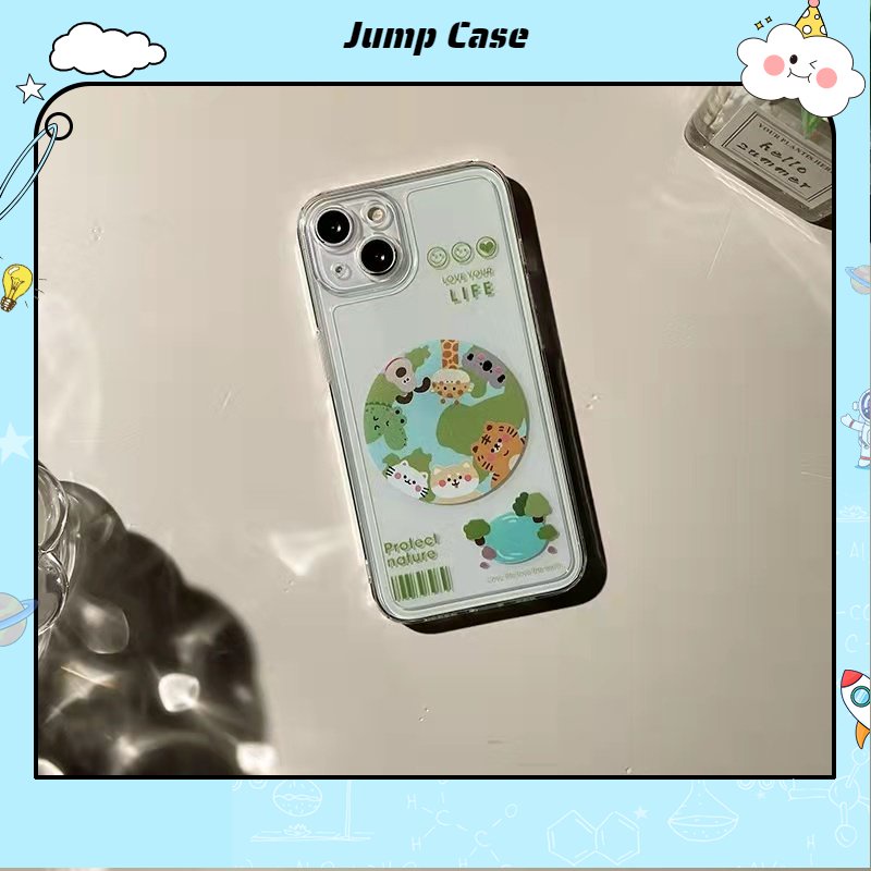 Ốp Điện Thoại TPU Acrylic Trong Suốt Hình Sở Thú Cho iPhone 13 Pro 13prm iPhone 11 7Plus 8Plus Xr XS 13 12 Pro Max