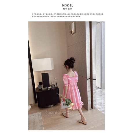 váy đũi hồng cho bé