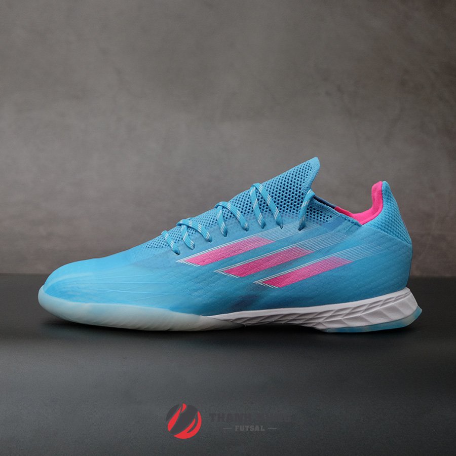 GIÀY ĐÁ BÓNG CHÍNH HÃNG ADIDAS X SPEEDFLOW.1 IN - GW7464 - XANH DA TRỜI