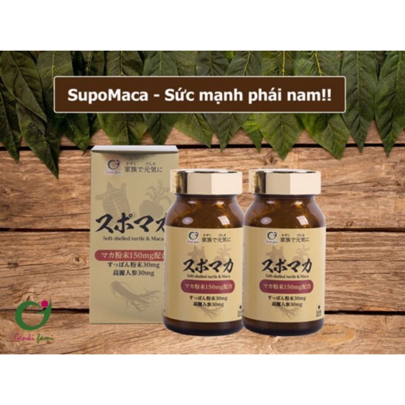 Supomaca tăng cường sinh lý sức khỏe Nam giới Genki Fami Nhật Bản hộp 90 viên