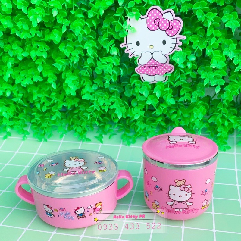 Chén ly inox 304 Hello Kitty Doremon Doraemon