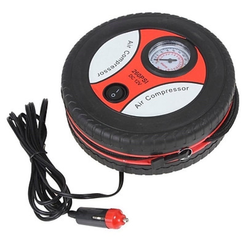 Tên sản phẩm Máy bơm lốp xe hơi, ô tô mini 12V (Air Compressor) 260PSI