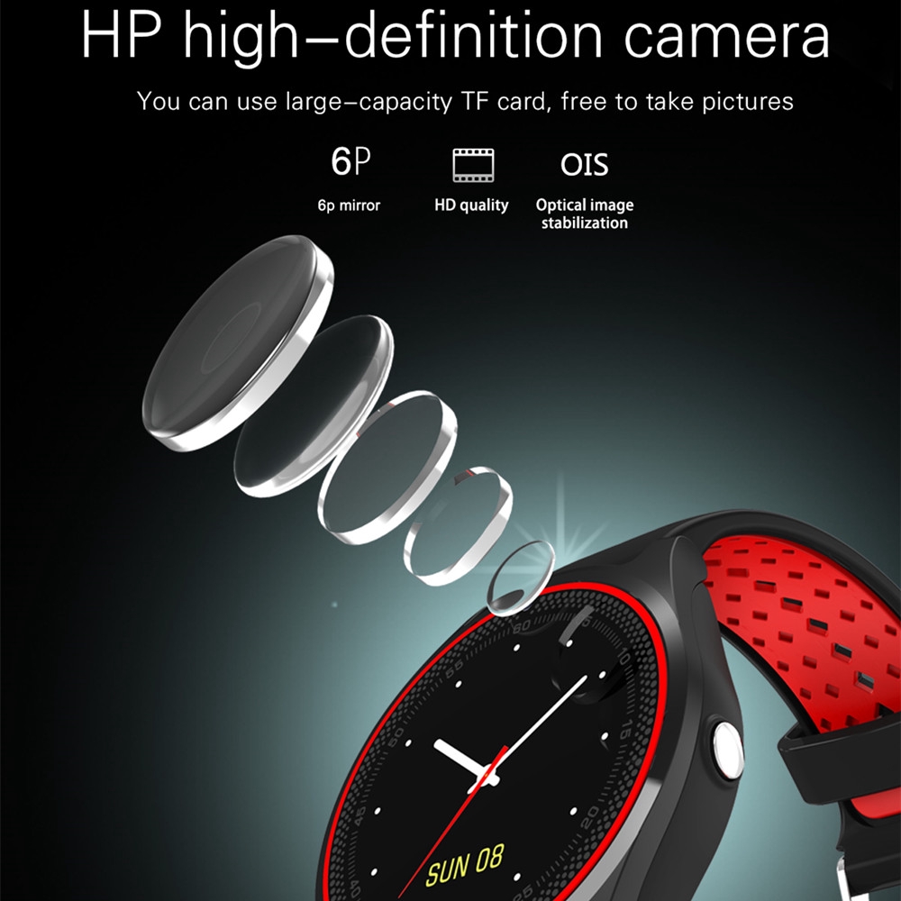 Đồng hồ thông minh V9 Bluetooth có camera, theo dõi sức khỏe, có chức năng nghe gọi và hỗ trợ thẻ SIM