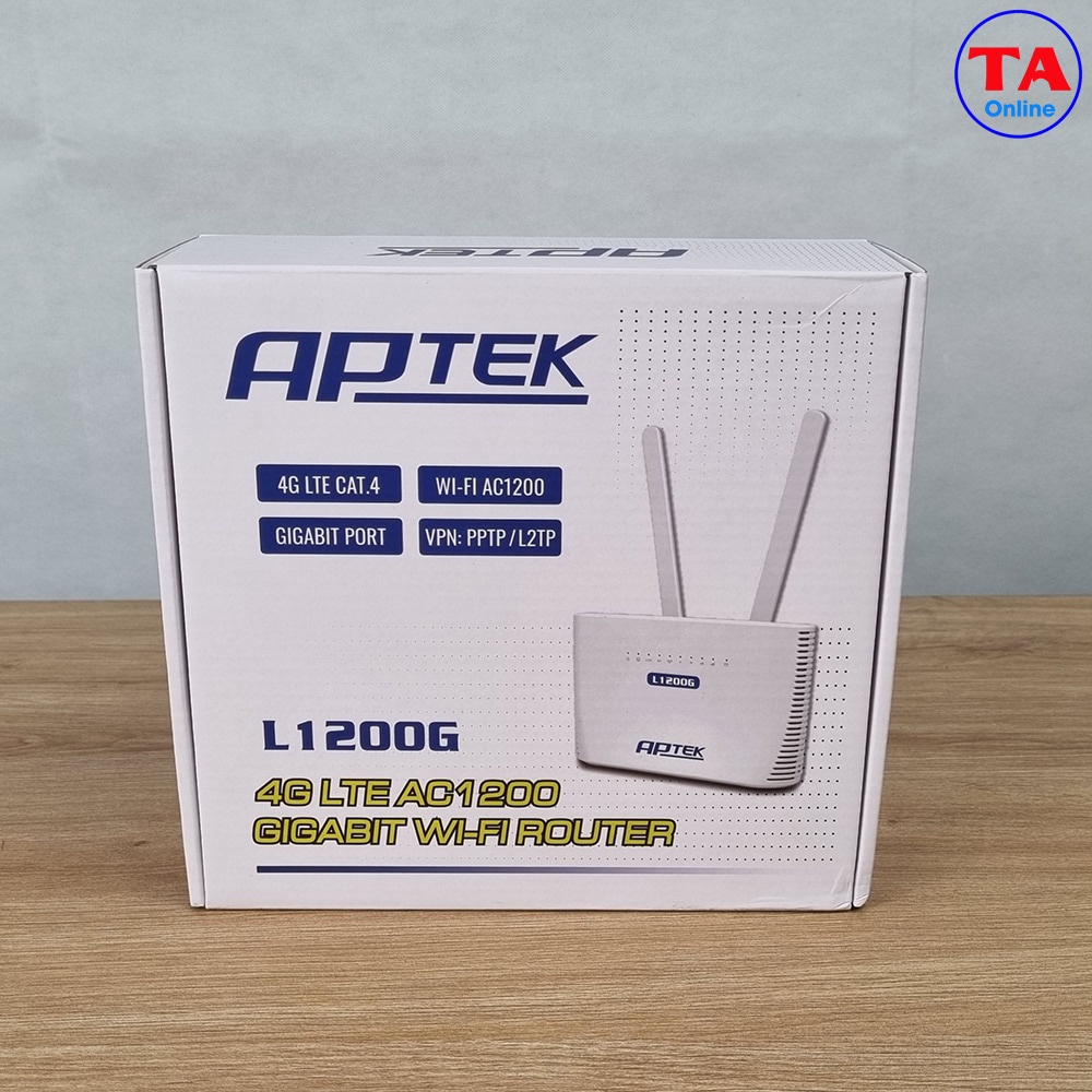 Bộ phát wifi 3G/4G APTEK L1200G Chuẩn AC tốc độ 1200Mbps LTE CAT4 150Mbps