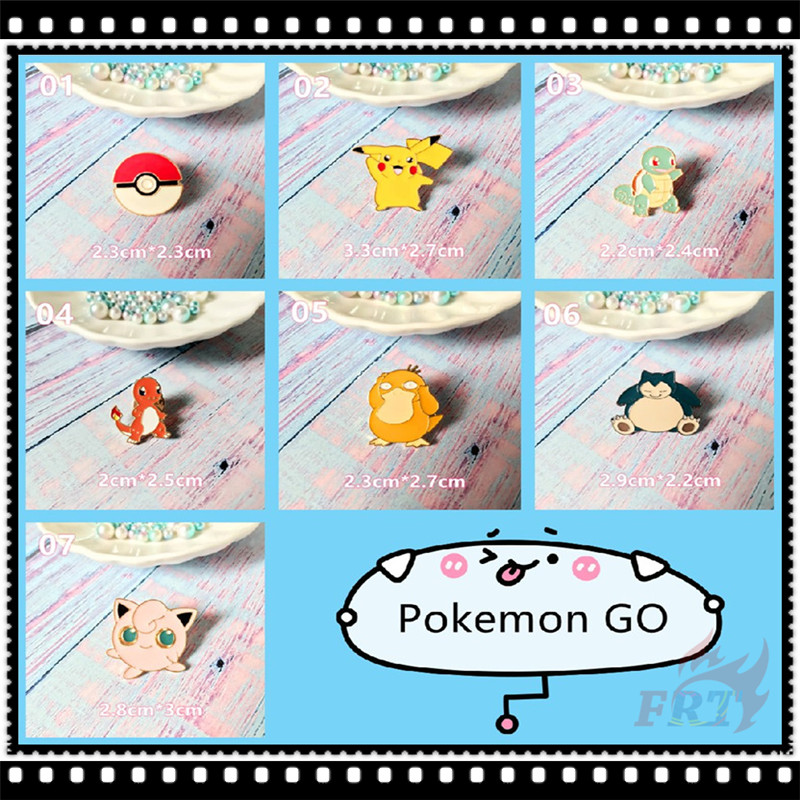 Ghim cài áo họa tiết hoạt hình Pokemon Go series 01 đáng yêu