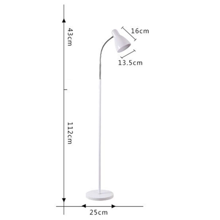 Đèn đứng - đèn cây - đèn đọc sách DC009 2 màu đen trắng