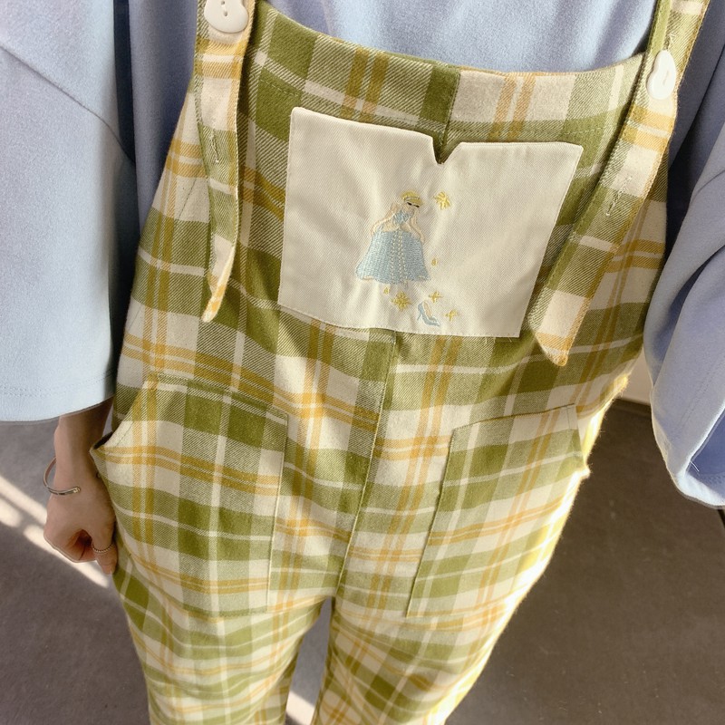 [ORDER TMALL 149 ] Yếm Caro Công Chúa Nhỏ Cute 2 Màu | BigBuy360 - bigbuy360.vn