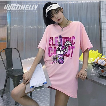 Áo thun tay lỡ Unisex Shynstores - áo phông nam nữ form rông hoạt hình freeship