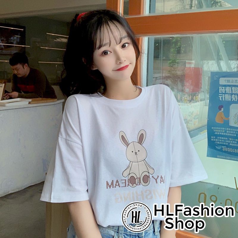 [ Mã WASTAPR giảm 10K đơn 50K] Áo croptop thun nữ Rabbit Wishing cực xinh, áo thun nữ HLFashion | BigBuy360 - bigbuy360.vn