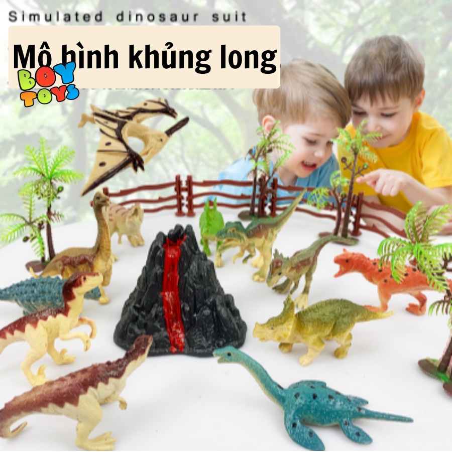 Đồ chơi mô hình công viên khủng long nhiều chi tiết thú vị, chân thật cho bé thỏa sức vui chơi