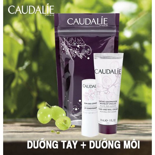 Set kem dưỡng da tay + Son dưỡng Caudalie