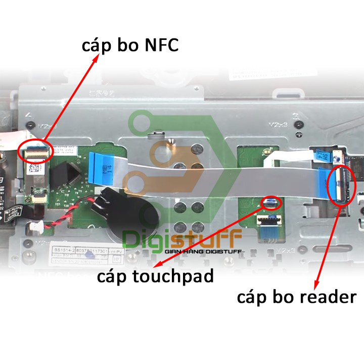 Cáp touchpad, bo NFC, đầu đọc thẻ nhớ cho laptop HP Probook 640 / 645 G2