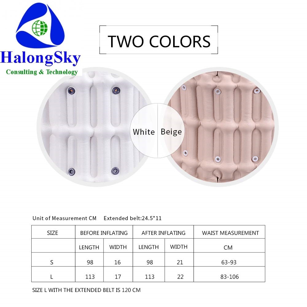 Đai hơi lưng LEAMAI Y01 nâng đỡ giảm sức ép vùng lưng, kéo giãn cột sống lung [Halongsky]