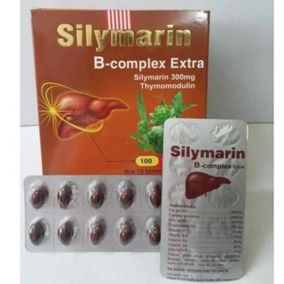 Bổ gan mát gan lợi mật Silymarin B-complexgiải độc gan, tăng cường chức năng của gan 100v