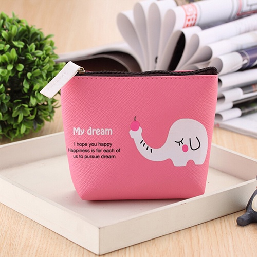 Ví đựng tiền xu họa tiết động vật dễ thương dành cho nữ