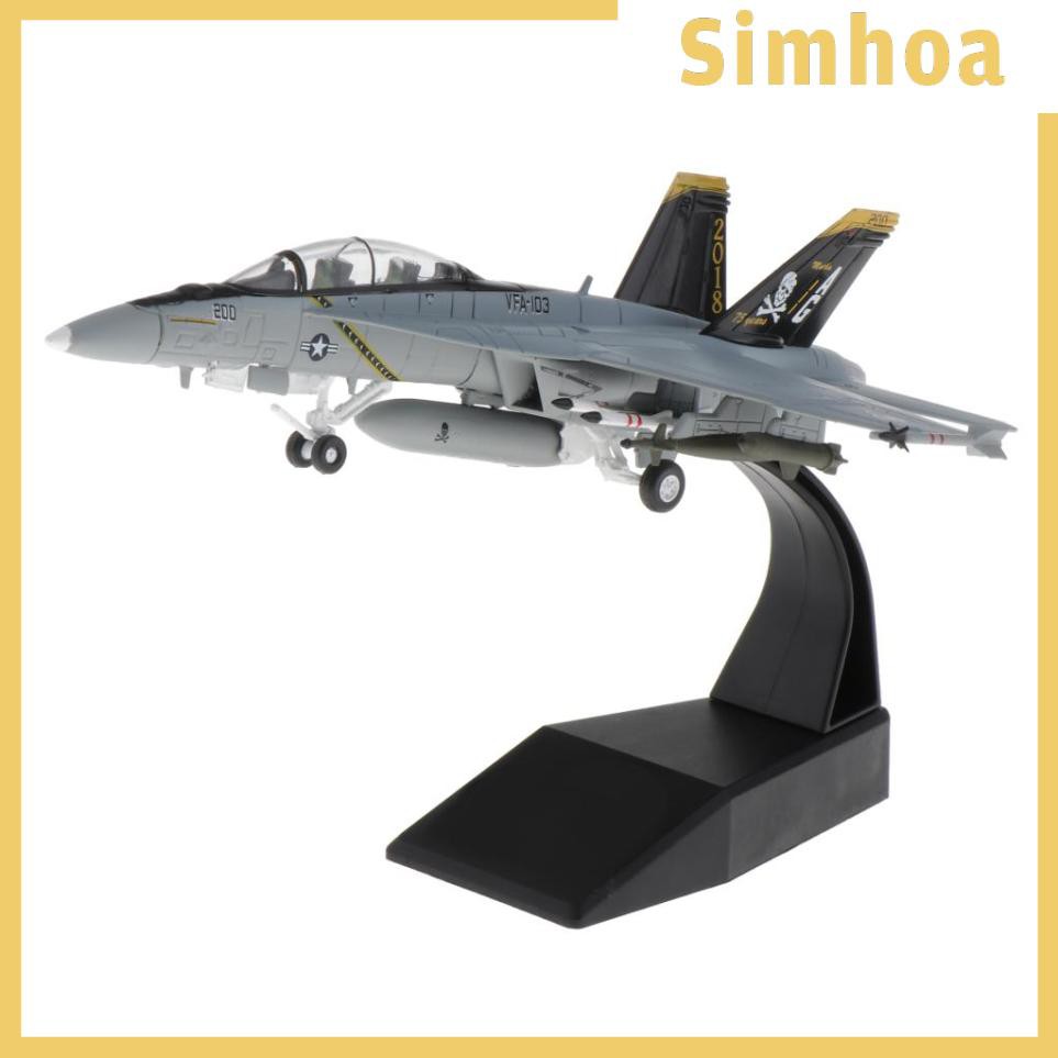Mô hình máy bay chiến đấu quân sự tỷ lệ 1: 100 F / A-18 trang trí nội thất