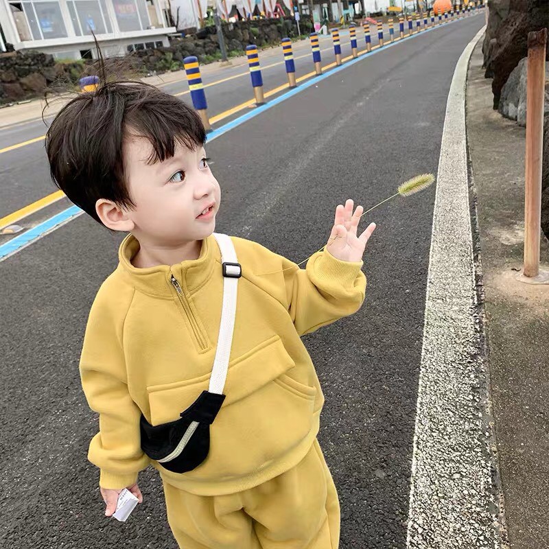 Bộ nỉ bông túi hộp cho bé