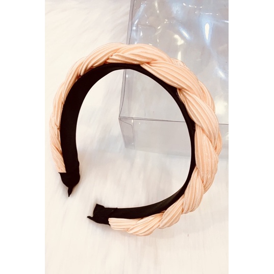 Băng Đô Cài Tóc Thắt Tết Cao Cấp, Bờm Tóc Turban Phong Cách Hàn Quốc Cho Nữ Đẹp