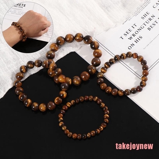 Vòng Tay Chuỗi Hạt Đá Mắt Hổ Tự Nhiên 6 / 8 / 10 / 12mm