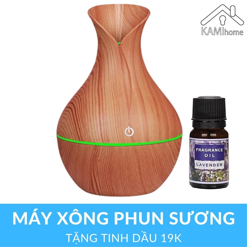 Máy xông tinh dầu mini 130ml (Tặng tinh dầu) kiểu khuếch tán phun sương tạo ẩm mã 1700x