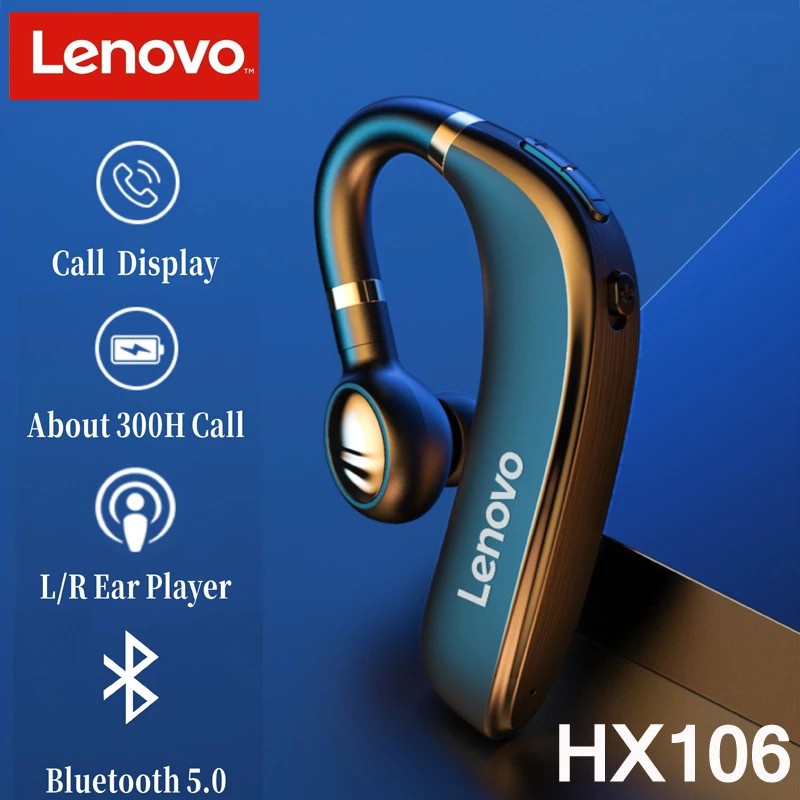Tai nghe không dây Lenovo Hx106 kết nối Bluetooth 5.0 kèm mic thời trang