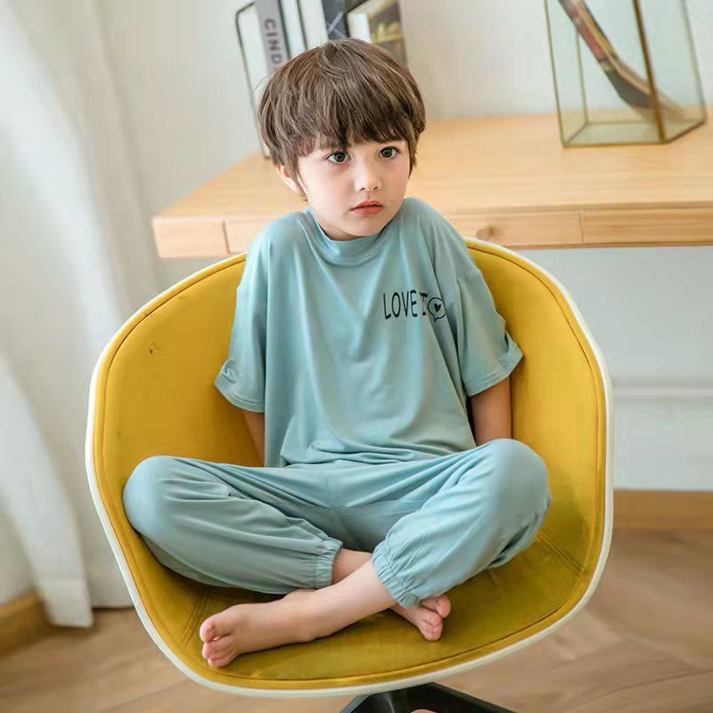 đồ ngủ 2 dây  đồ ngủ dễ thương Bộ Đồ Ngủ Ngắn Tay Họa Tiết Dễ Thương Cho Bé Trai đồ ngủ trẻ em