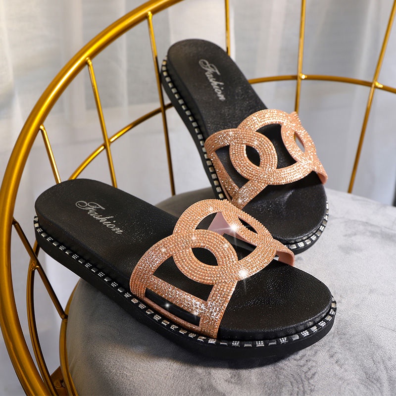 Dép Quai Ngang Đế Dày Họa Tiết Chấm Bi Thời Trang Mùa Hè Phong Cách Mới Cho Nữ