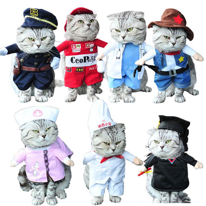 Bộ Áo Liền Quần Hóa Trang Cướp Biển Hoạt Hình Dễ Thương Cho Chó Mèo Outfit Jumpsuit Clothes For Halloween Christmas