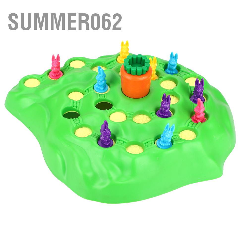 Bộ trò chơi thỏ vượt bẫy dễ thương vui nhộn dành cho trẻ em Trò chơi cha mẹ và con cái 【Summer062】