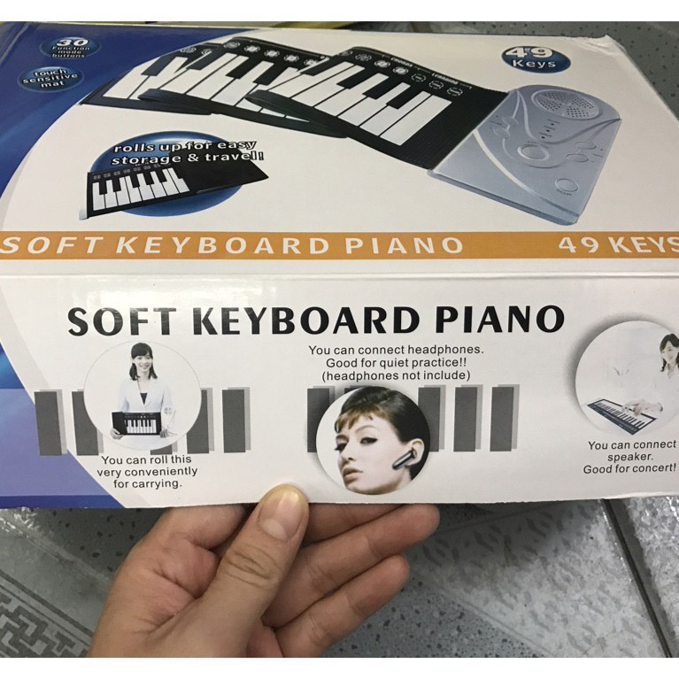 Đàn Piano điện tử bàn phím cuộn dẻo 49 phím | TẠI HÀ NỘI