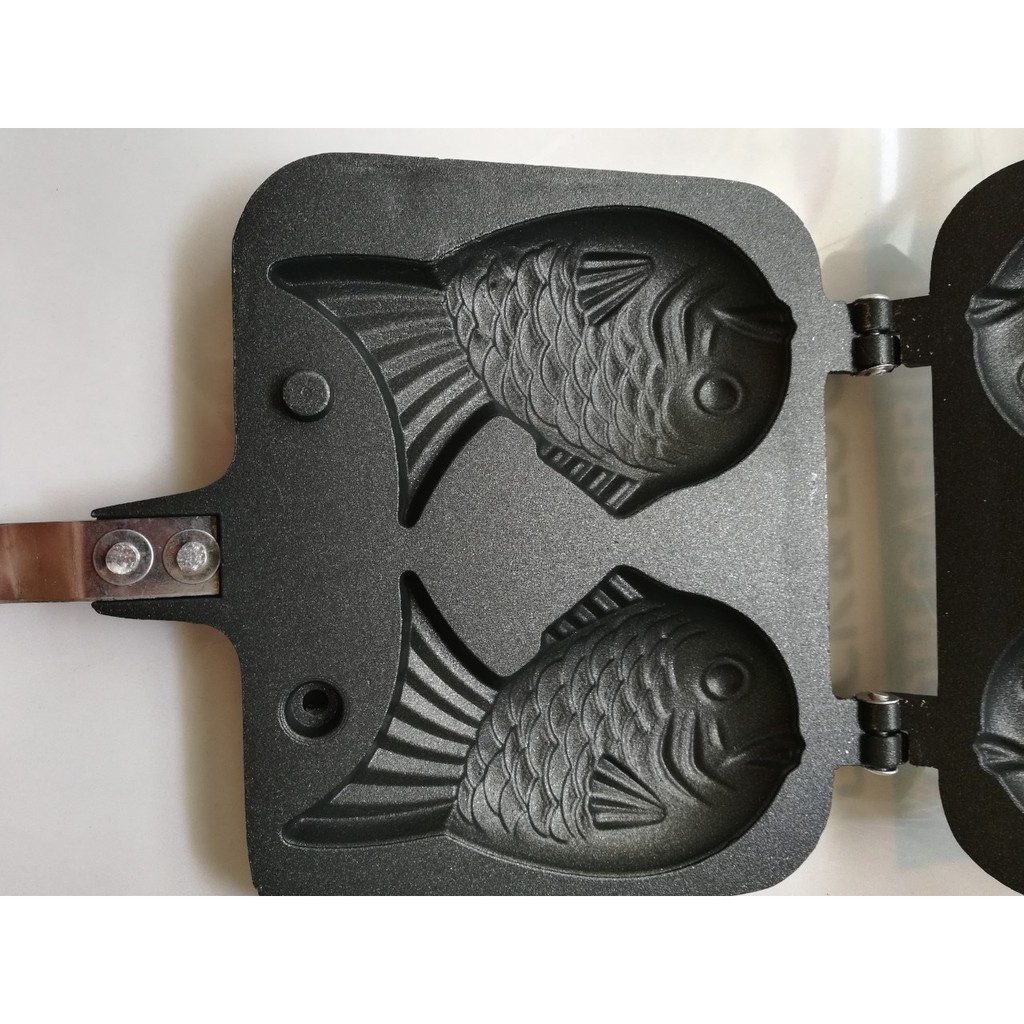 Khuôn làm bánh hình 2 con cá chắc bền phong cách Taiyaki Nhật Bản