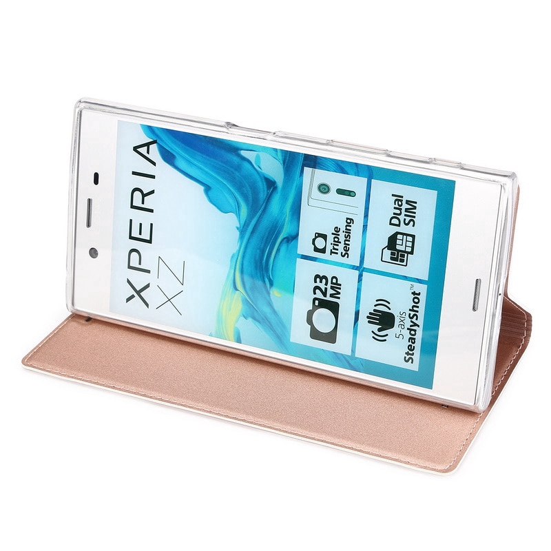 Bao da điện thoại khóa từ tính thời trang dành cho Sony Xperia XA1 Plus XZ1 Premium XZ X Compact XP