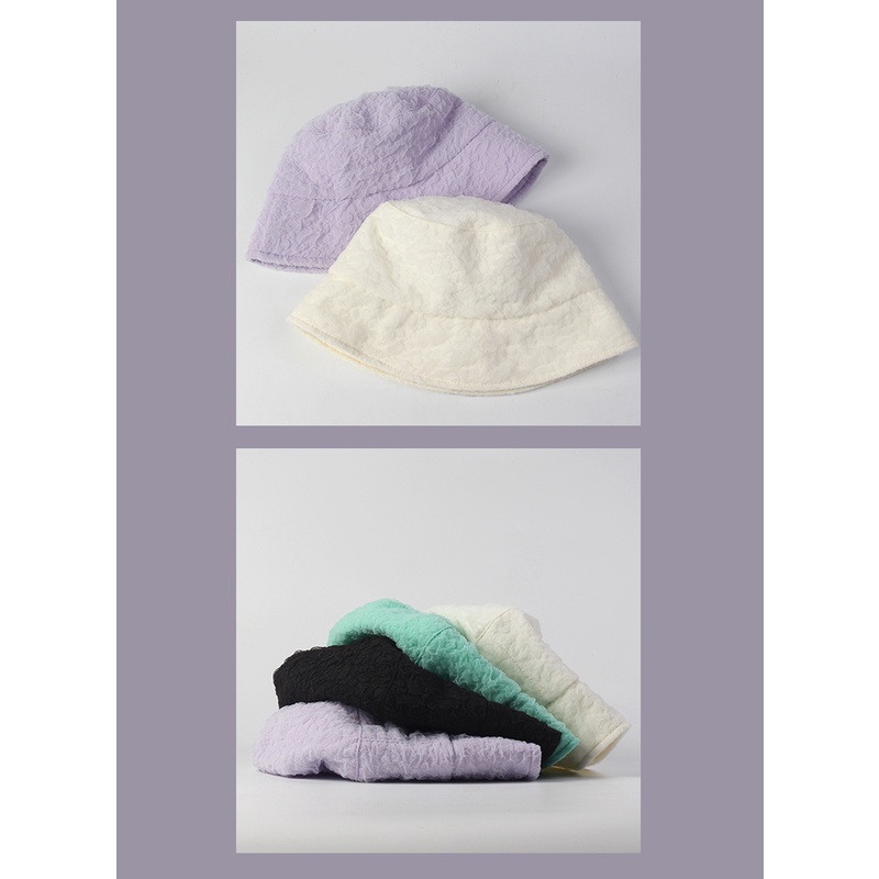 Nón Tai Bèo Chống Nắng Màu Tím Trơn Thời Trang Hàn Quốc Cho Nữ