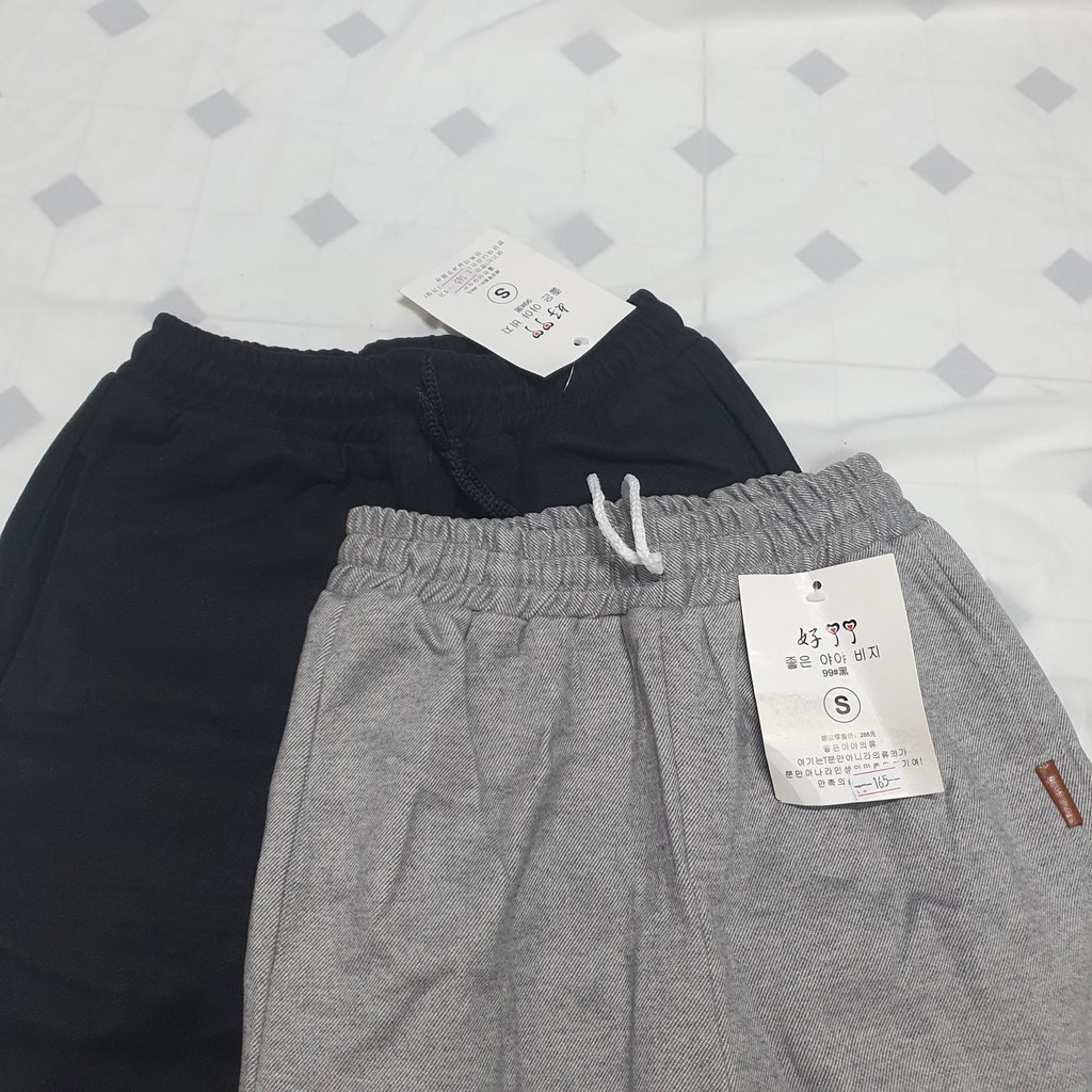 Quần Baggy Dạ Hàn , quần dài bo gấu M1