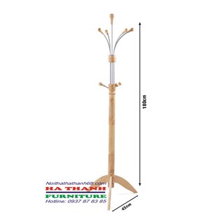 CỌC ÁO GỖ TAY NHÔM