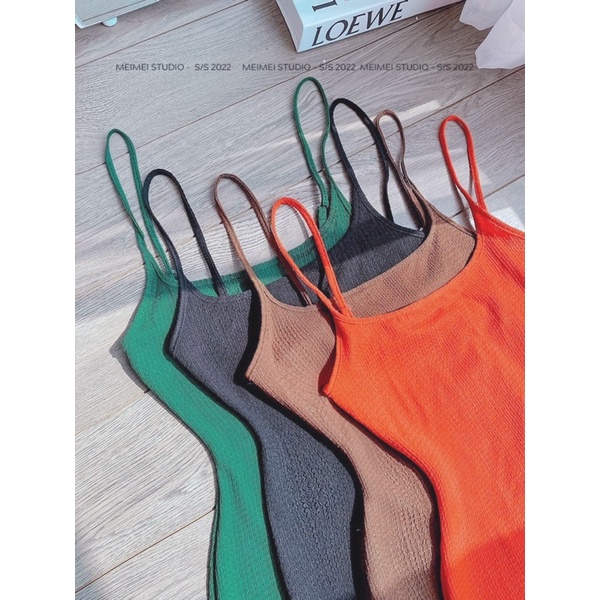 đầm 2 dây đuôi cá dáng dài ( len tăm ) - CarotShop