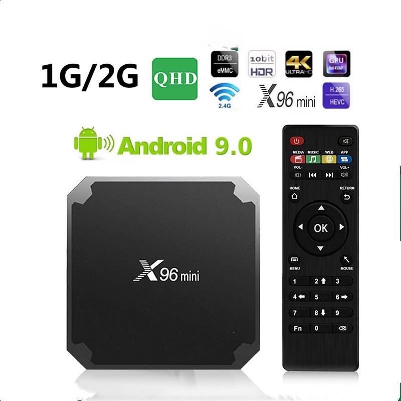 TV Box Smart X96 mini /2gb+16gb /1+8gb Logic S905W Quad Core 2.4ghz Wifi Android 9.0 và Phụ kiện / HD Media Player