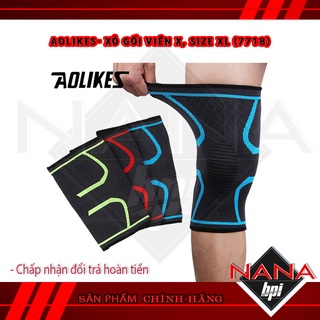 2 chiếc Băng bảo vệ đầu gối cao cấp Phụ Kiện Gym Aolikes Xỏ gối (2 cái) (7718).
