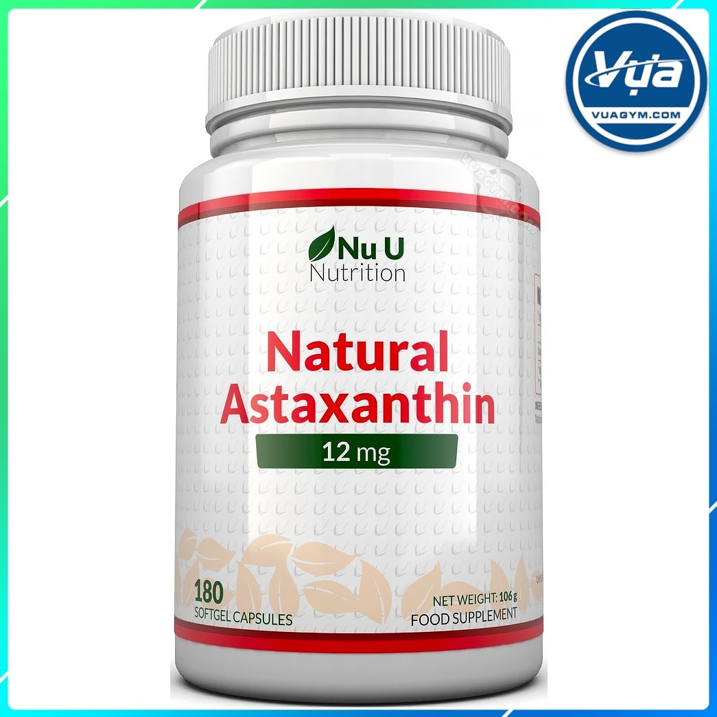 Thực Phẩm Bổ Sung Nu U Nutrition - Astaxanthin 12mg (180 viên)