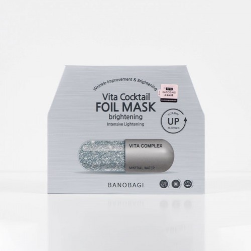 [CHÍNH HÃNG] Combo 5 Mặt Nạ Dưỡng Da Trắng Mịn Banobagi Vita Cocktail Brightening Foil Mask 30ml x 5 Gói