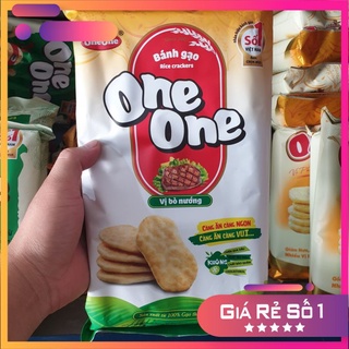 Bánh Gạo Mặn One One Vị Bò Nướng gói 150g