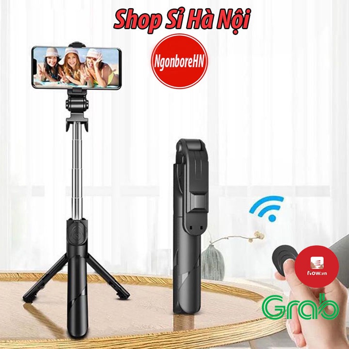 Gậy chụp ảnh, selfie có bluetooth 3 chân đa năng chụp hình, giá đỡ điện thoại livestream GD95 ngonbore