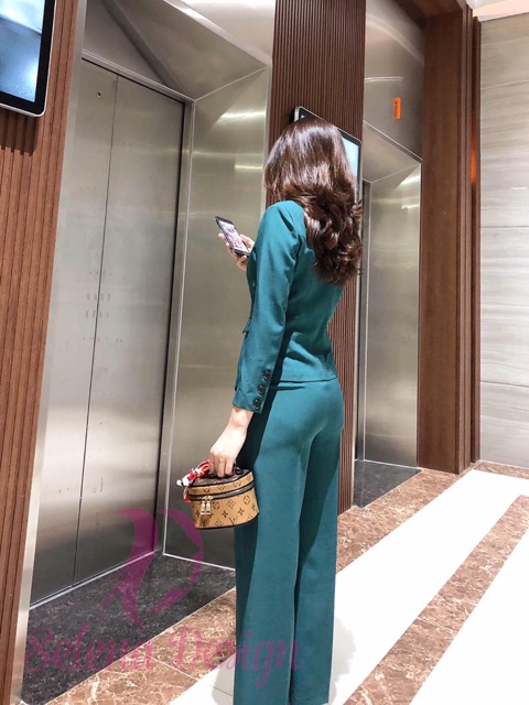 SET VEST XANH CAO CẤP🌸DÁNG QUẦN XUÔNG☘️ HÀNG THIẾT KẾ
