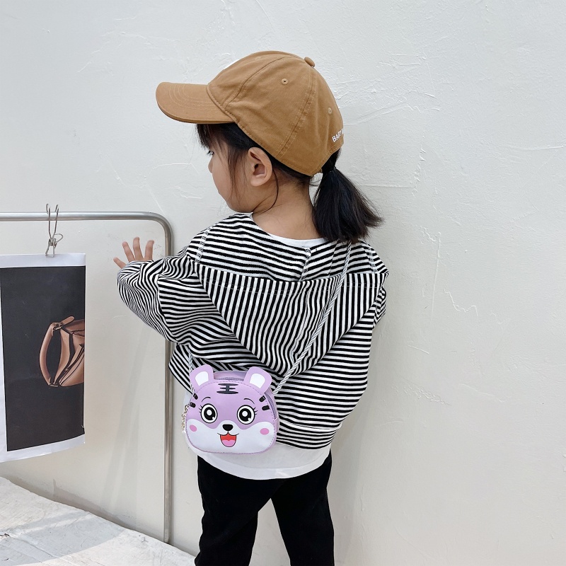 Túi Đeo Chéo Vai Mini Hình Chú Hổ Dễ Thương Dành Cho Bé Gái