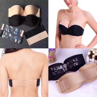 Áo Cúp Ngực Su Không Dây( Bản Lưng Trong Suất) Mặc Áo hở Vai Hở Lưng