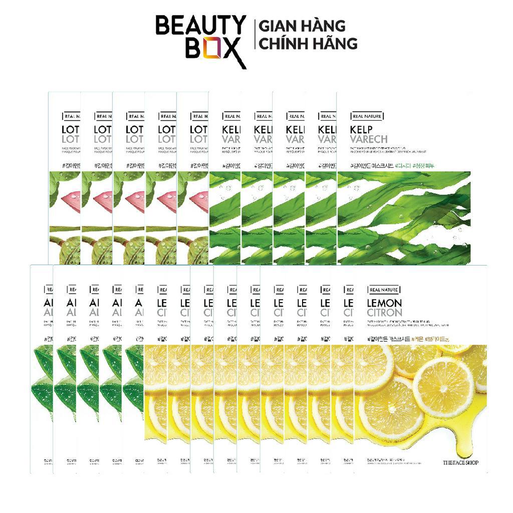 Combo 25 Mặt Nạ Sáng Da THE FACE SHOP Real Nature  20g