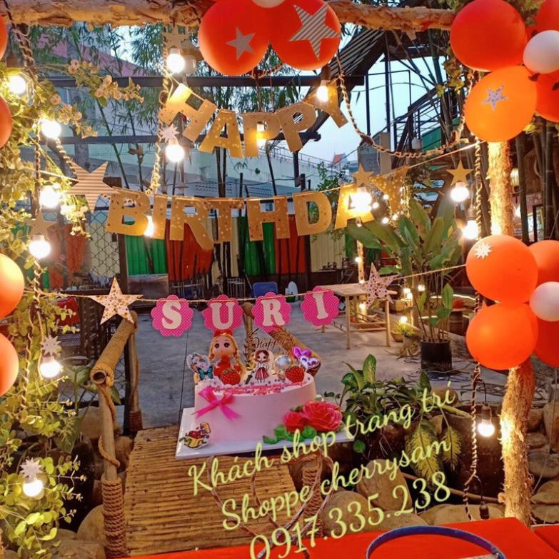 Set Dây Chữ HPBD Viền Chữ Sao Mới Sao